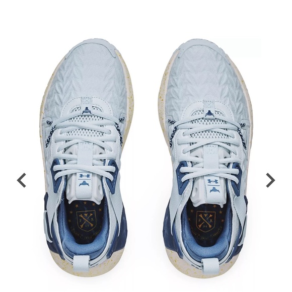 Under Armour Women's Project Rock 6 Training Shoes size 7, Blue/White Trainers - Picture 3 of 12